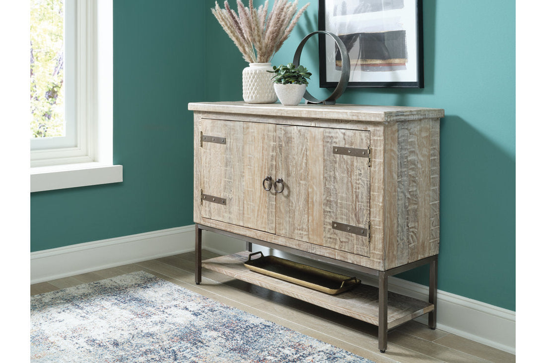 Laddford Whitewash Accent Cabinet - A4000505 - Bien Home Furniture &amp; Electronics