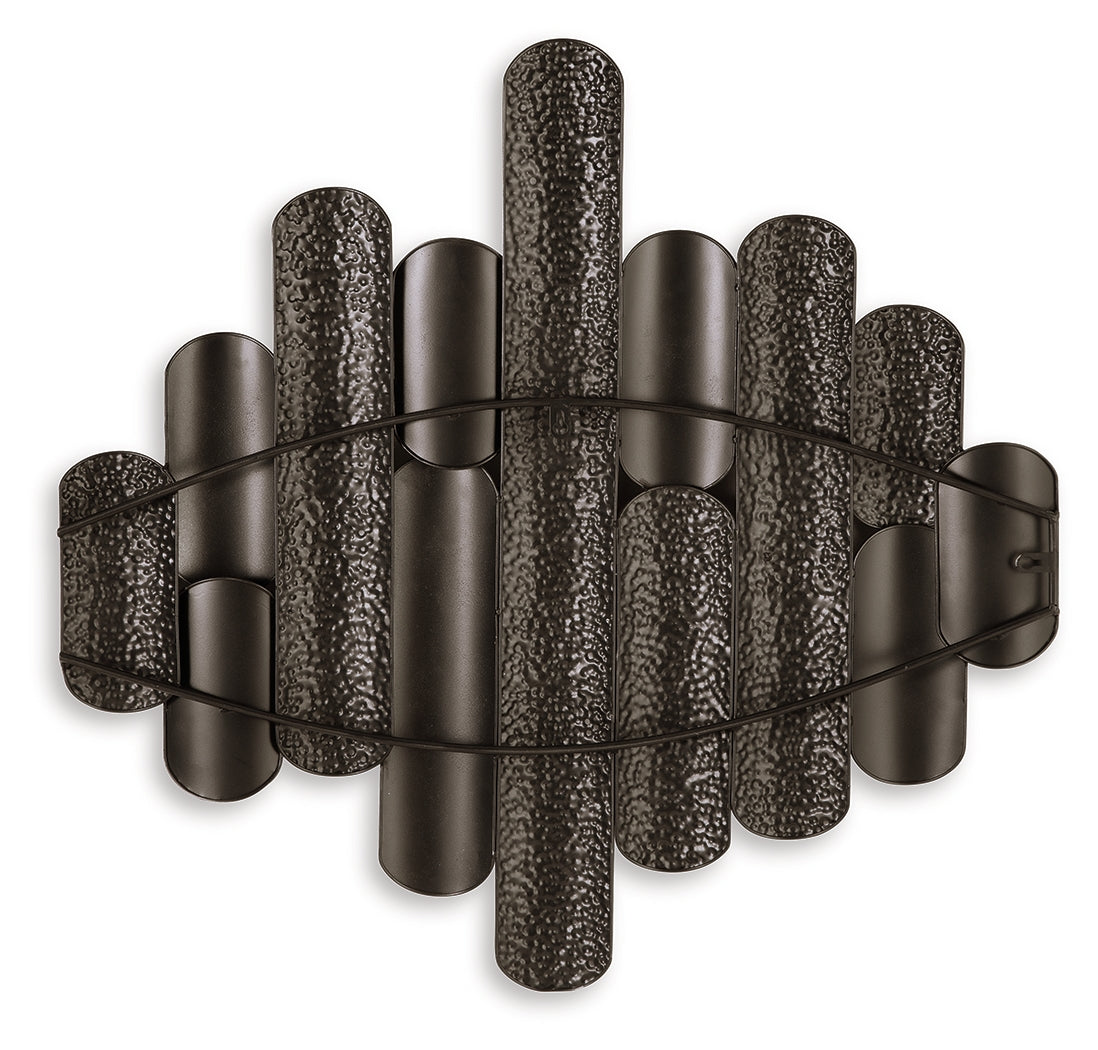 Laddwick Champagne/Black Wall Decor - A8010300 - Bien Home Furniture &amp; Electronics