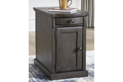 Laflorn Gray Chairside End Table with USB Ports & Outlets - T127-485 - Bien Home Furniture & Electronics