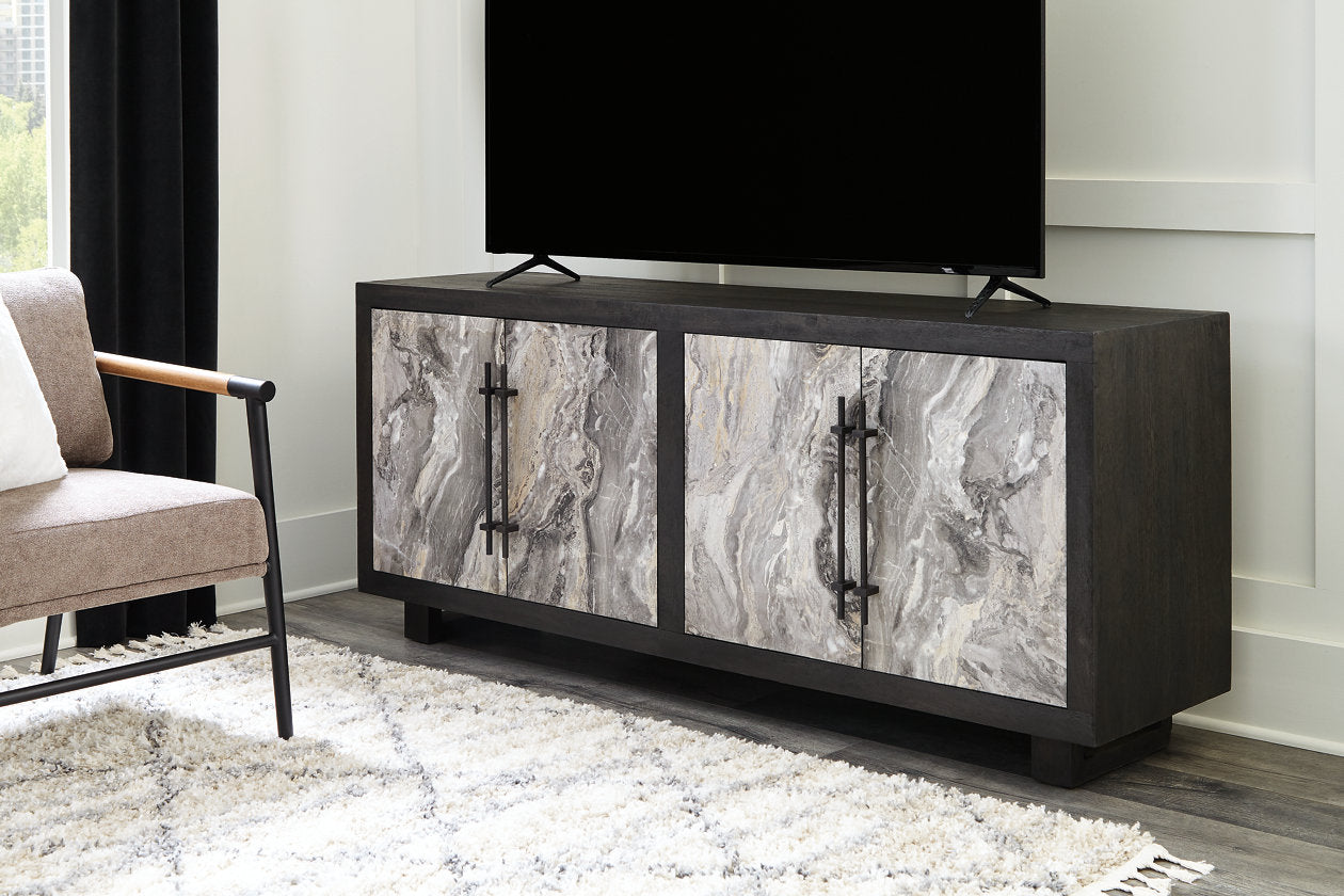 Lakenwood Black/Gray/Ivory Accent Cabinet - A4000534 - Bien Home Furniture &amp; Electronics
