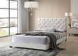 Lana White Diamond Tufted Queen Bed - HH2018 - White Queen - Bien Home Furniture & Electronics
