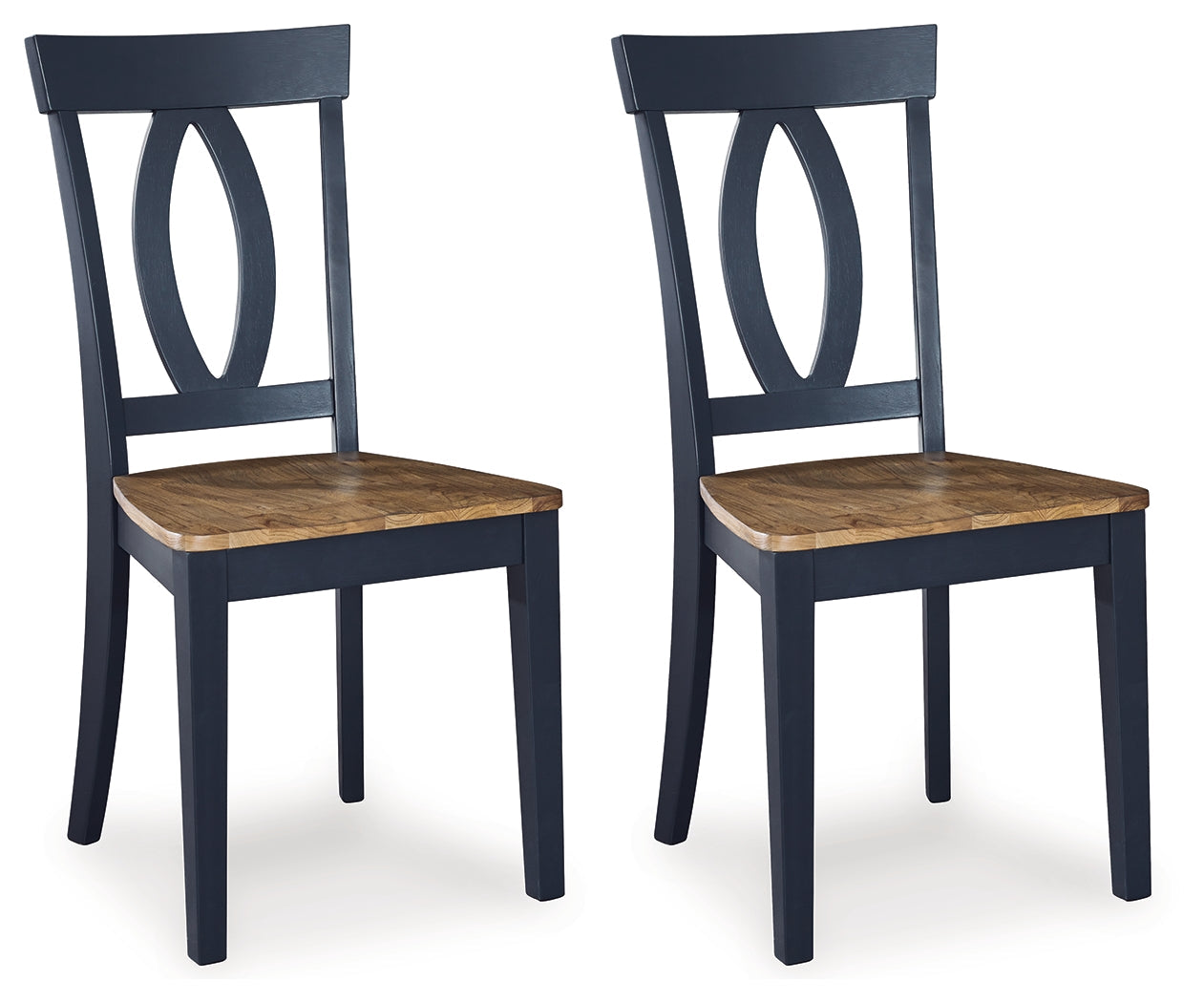 Landocken Brown/Blue Dining Chair, Set of 2 - D502-01 - Bien Home Furniture &amp; Electronics