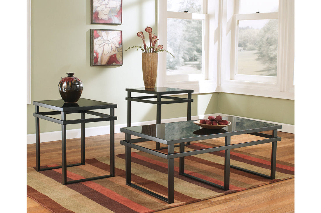 Laney Black Table, Set of 3 - T180-13 - Bien Home Furniture &amp; Electronics