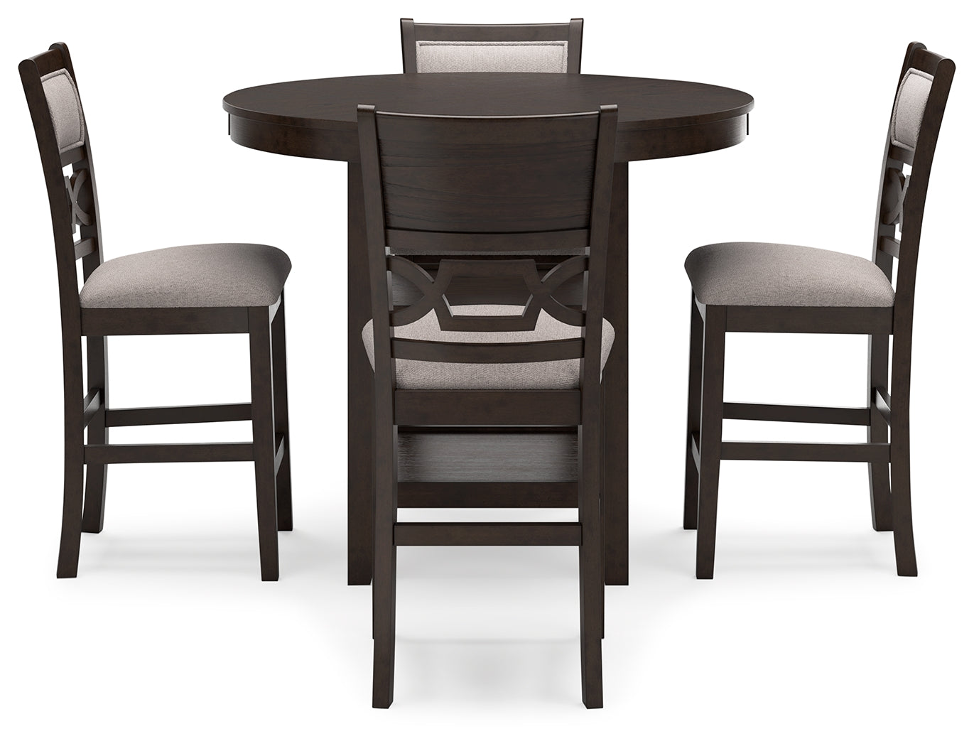Langwest Brown Counter Height Dining Table and 4 Barstools (Set of 5) - D422-223 - Bien Home Furniture &amp; Electronics