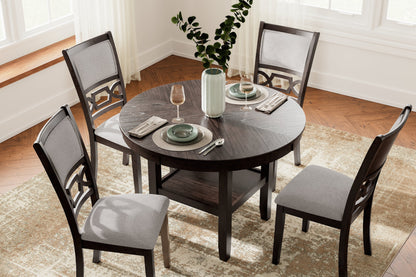 Langwest Brown Dining Table and 4 Chairs (Set of 5) - D422-225 - Bien Home Furniture &amp; Electronics