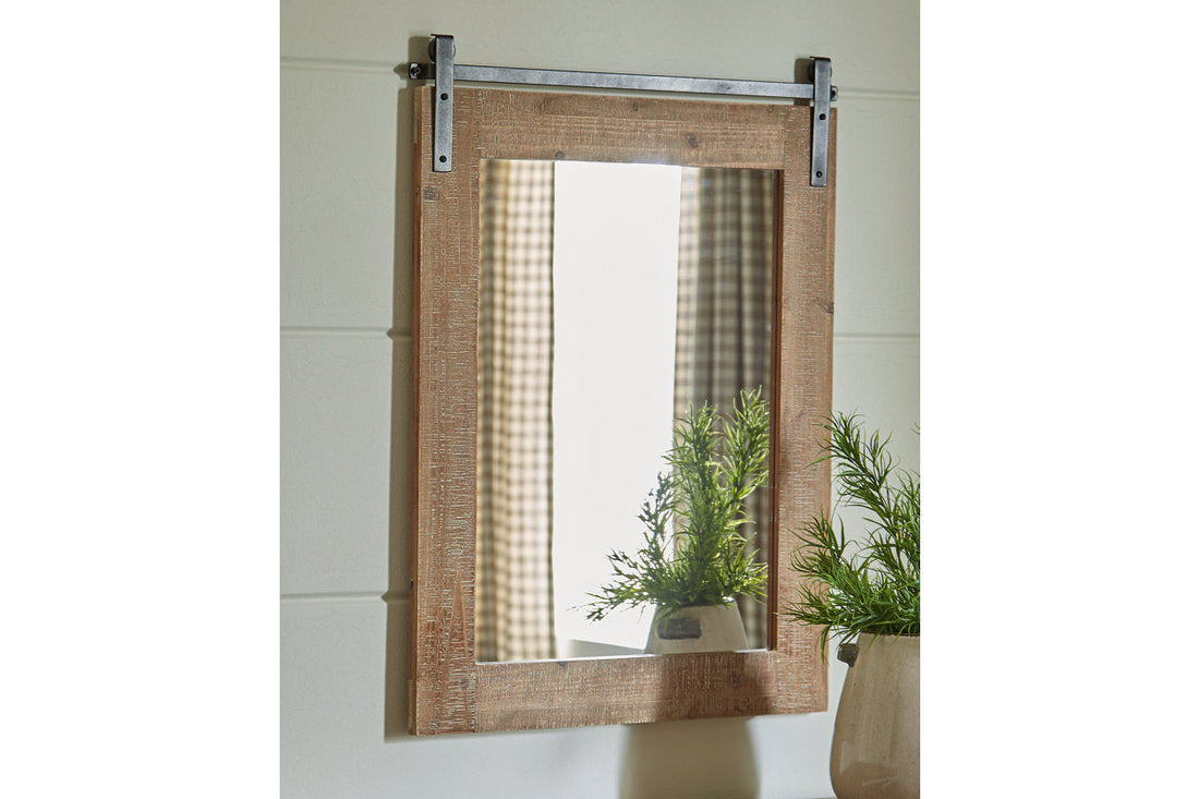 Lanie Antique Brown Accent Mirror - A8010223 - Bien Home Furniture &amp; Electronics