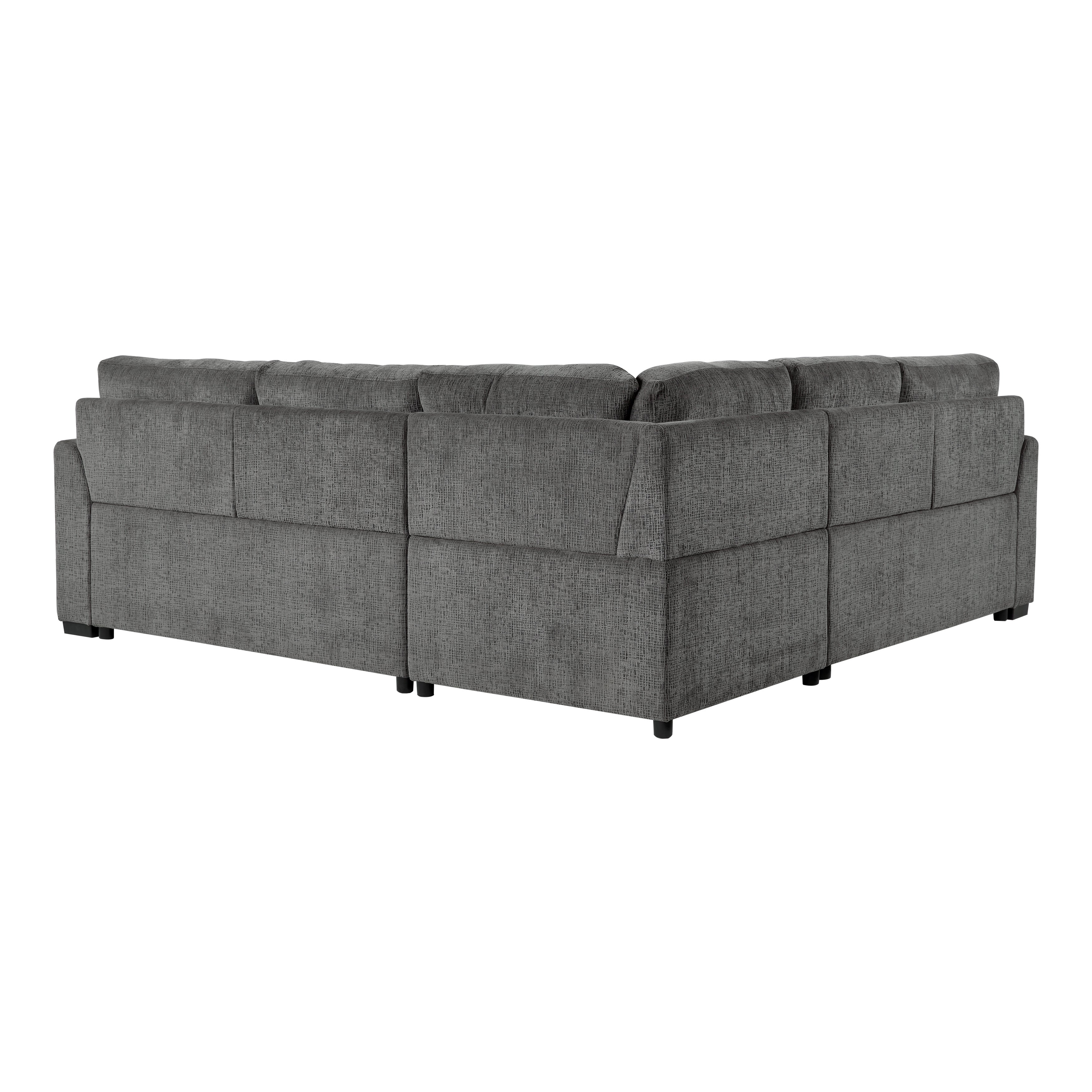 Lanning Gray Sleeper Sectional - 9311GY*SC - Bien Home Furniture &amp; Electronics