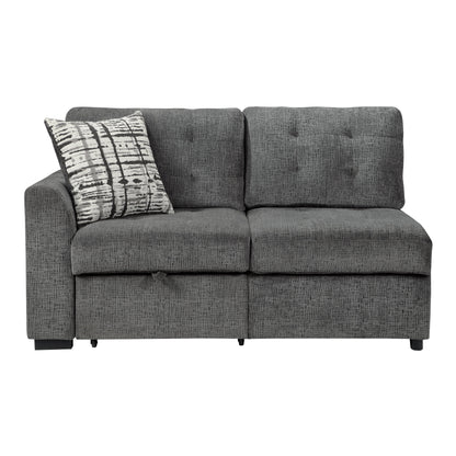 Lanning Gray Sleeper Sectional - 9311GY*SC - Bien Home Furniture &amp; Electronics