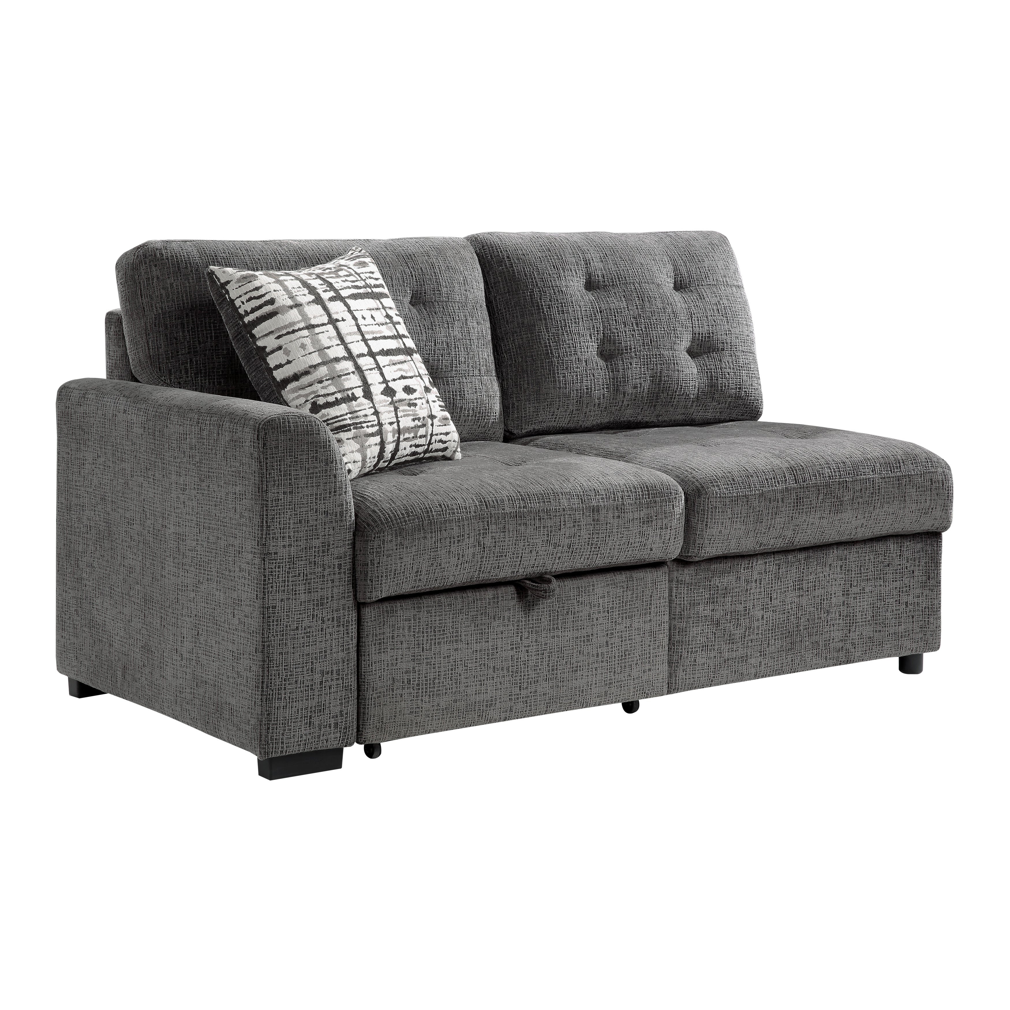 Lanning Gray Sleeper Sectional - 9311GY*SC - Bien Home Furniture &amp; Electronics