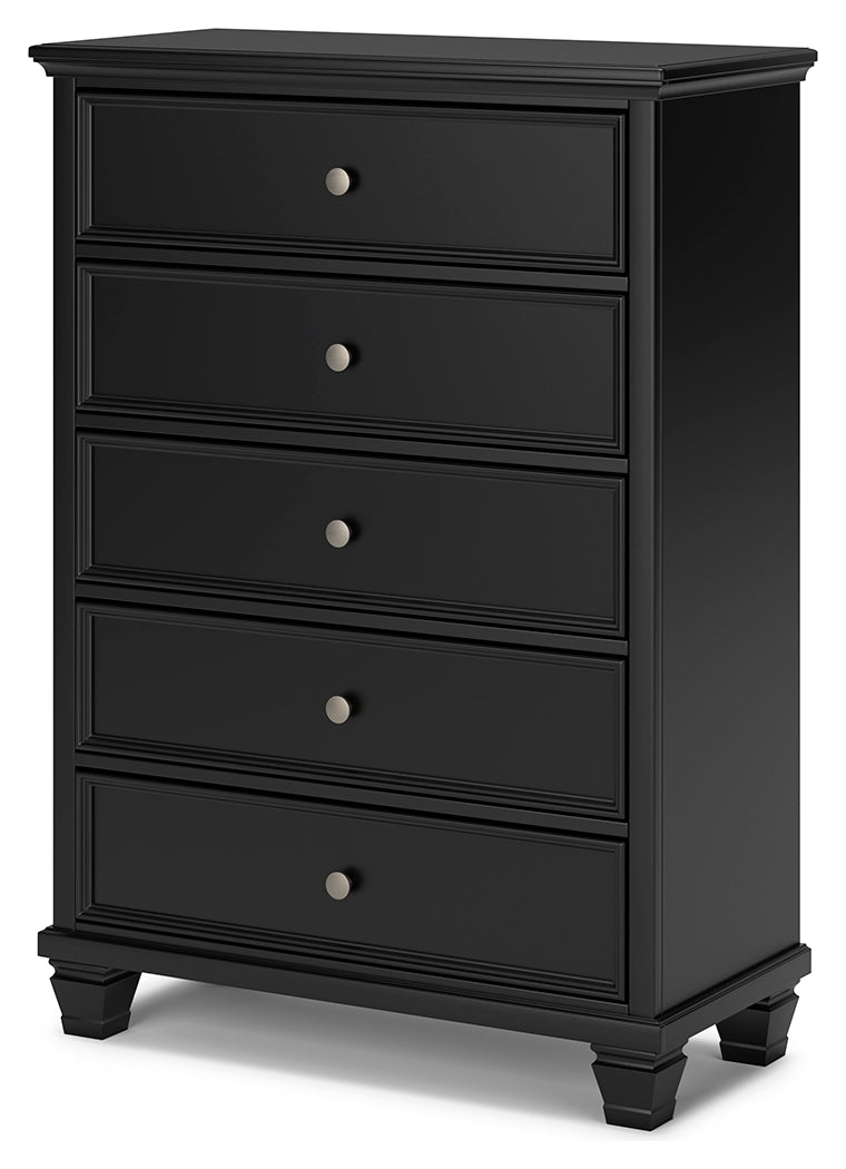 Lanolee Black Chest of Drawers - B687-46 - Bien Home Furniture &amp; Electronics