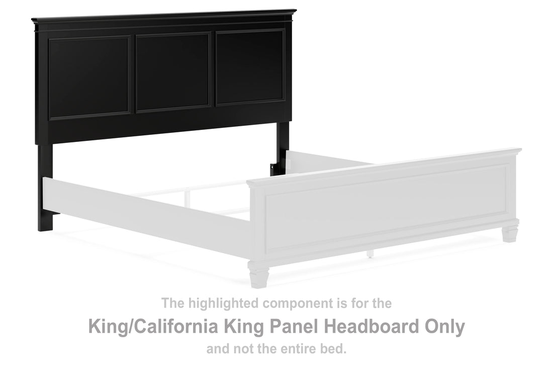 Lanolee Black King/California King Panel Headboard - B687-58 - Bien Home Furniture &amp; Electronics