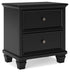 Lanolee Black Nightstand - B687-92 - Bien Home Furniture & Electronics