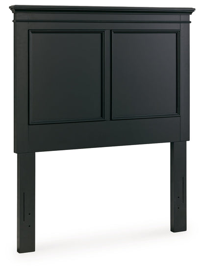 Lanolee Black Twin Panel Headboard - B687-53 - Bien Home Furniture &amp; Electronics