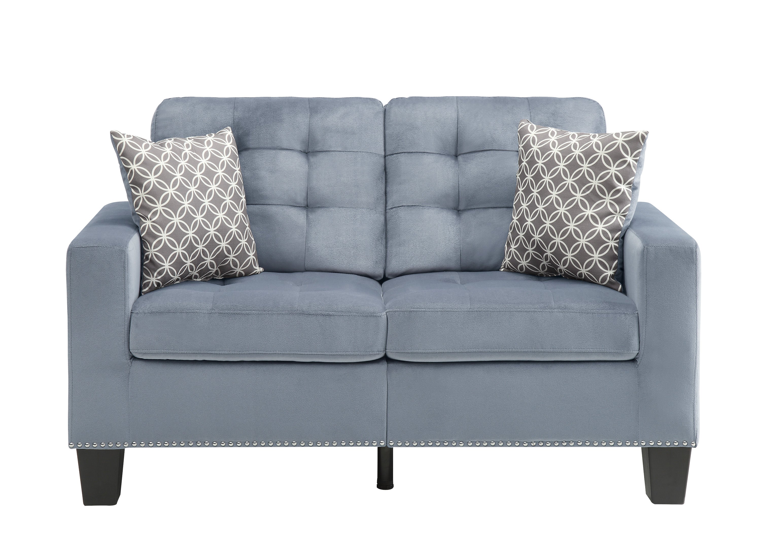 Lantana Gray Loveseat - 9957NGY-2 - Bien Home Furniture &amp; Electronics