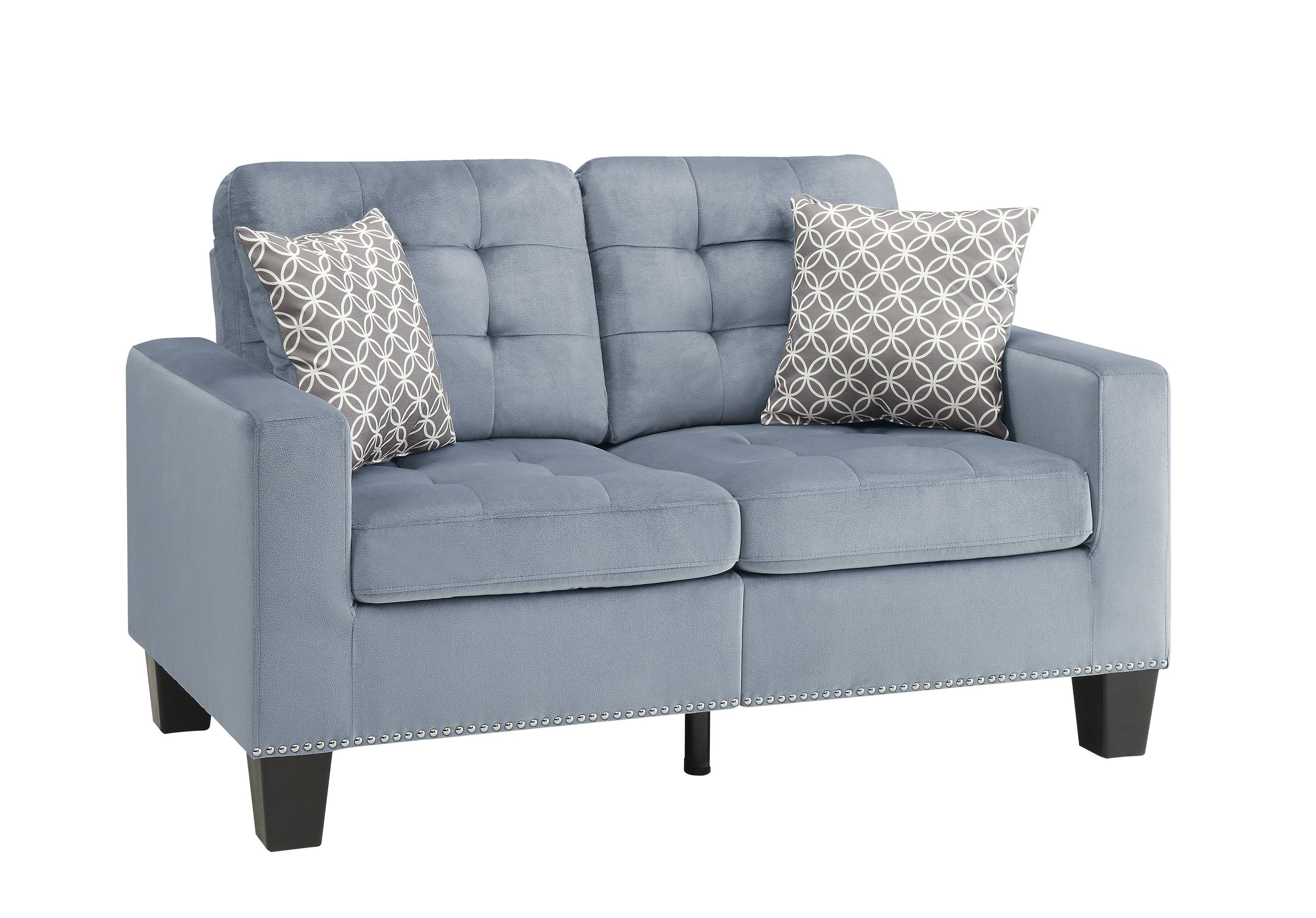 Lantana Gray Loveseat - 9957NGY-2 - Bien Home Furniture &amp; Electronics