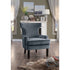 Lapis Gray Velvet Accent Chair - 1190GY-1 - Bien Home Furniture & Electronics