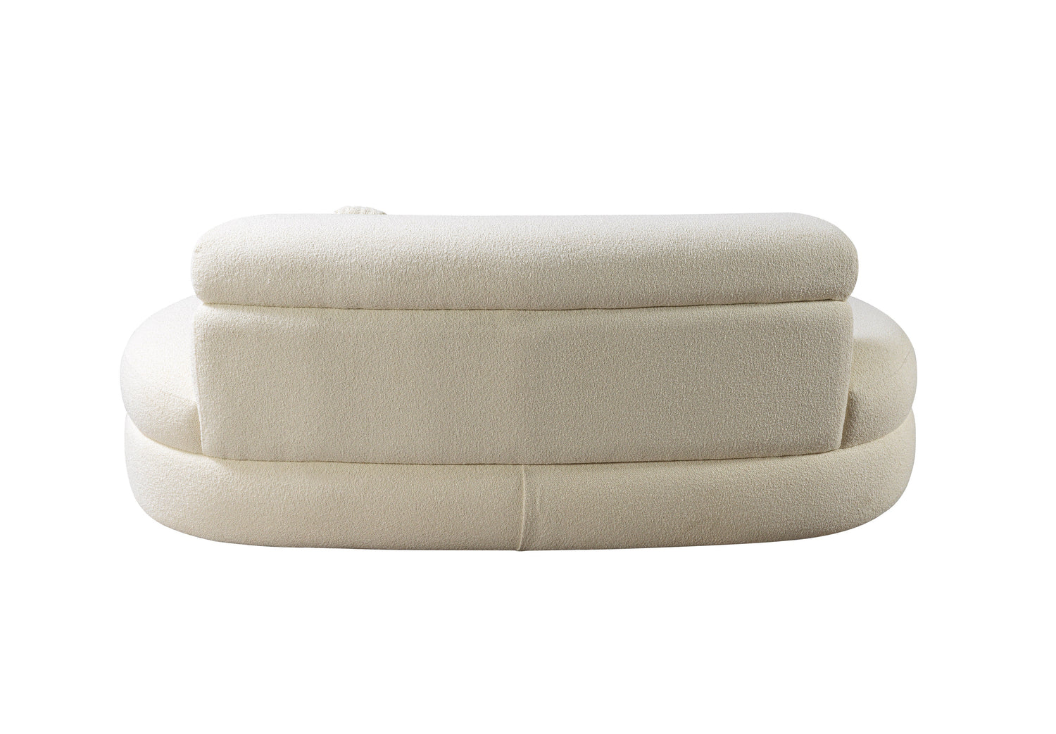 Larissa Ivory Boucle Loveseat - LARISSAIVORY-L - Bien Home Furniture &amp; Electronics