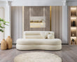 Larissa Ivory Boucle Loveseat - LARISSAIVORY-L - Bien Home Furniture & Electronics