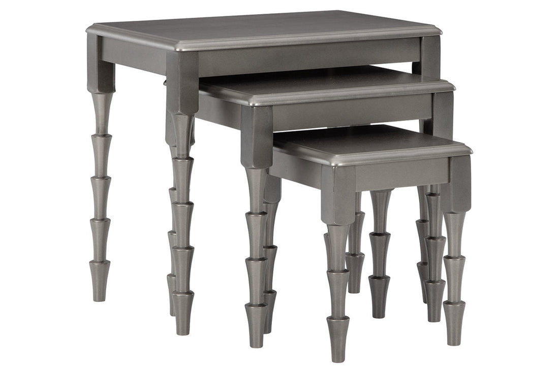 Larkendale Metallic Gray Accent Table, Set of 3 - A4000353 - Bien Home Furniture &amp; Electronics