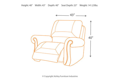 Larkinhurst Earth Recliner - 3190125 - Bien Home Furniture &amp; Electronics