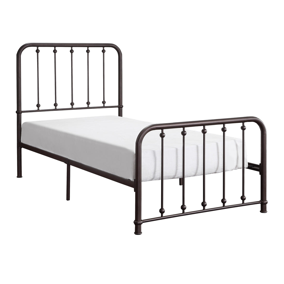 Larkspur Antique Bronze Twin Metal Platform Bed - 1638T-1 - Bien Home Furniture & Electronics