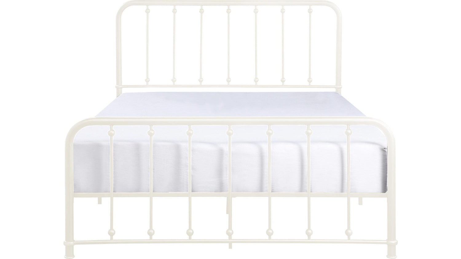 Larkspur White Full Metal Platform Bed - 1638FW-1 - Bien Home Furniture &amp; Electronics