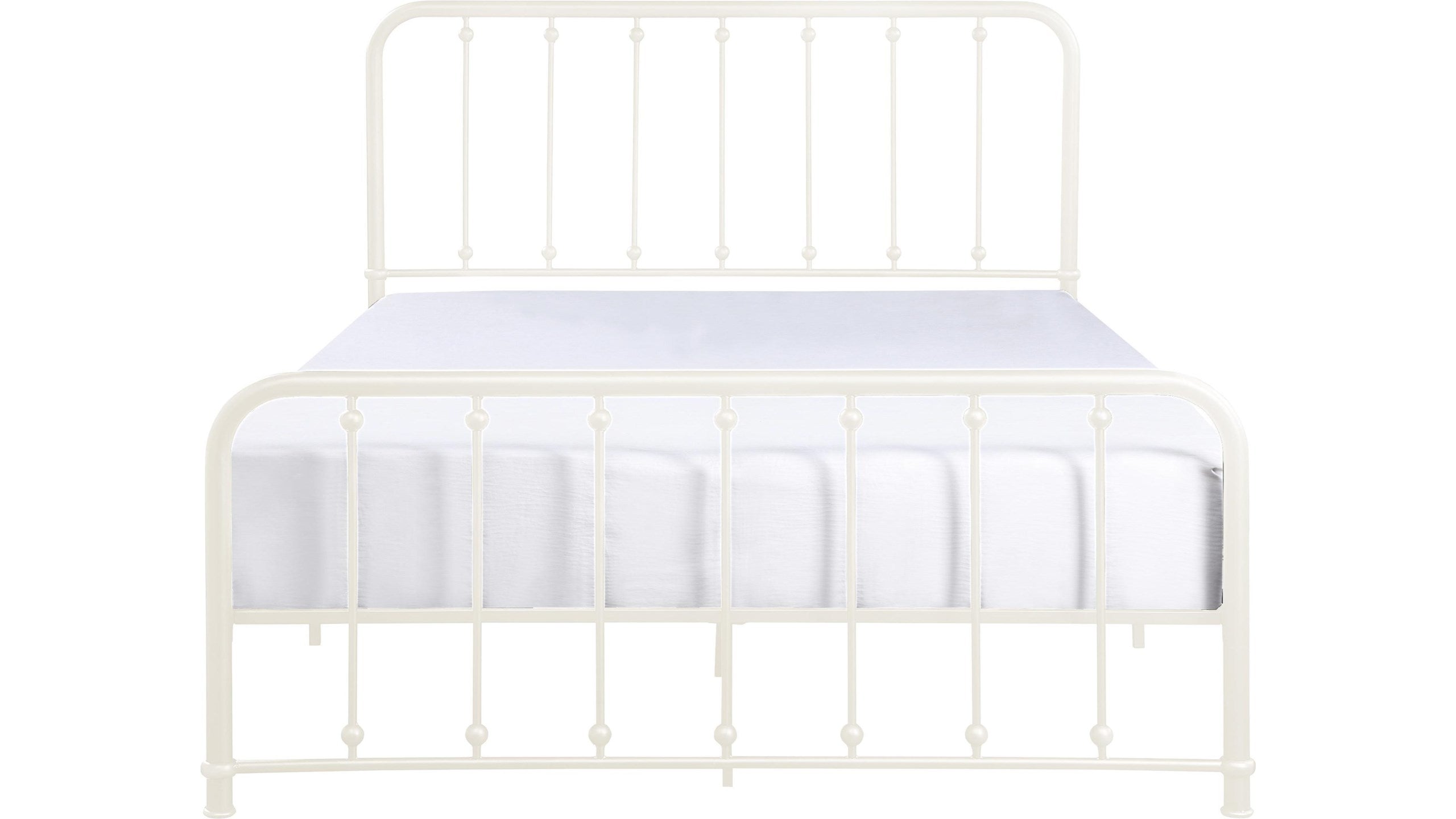Larkspur White Queen Metal Platform Bed - 1638W-1 - Bien Home Furniture &amp; Electronics