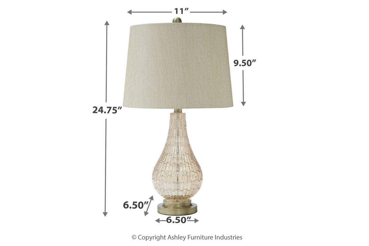 Latoya Champagne Table Lamp - L430594 - Bien Home Furniture &amp; Electronics