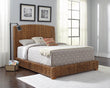 Laughton Eastern King Hand-Woven Banana Leaf Bed Amber - 300501KE - Bien Home Furniture & Electronics