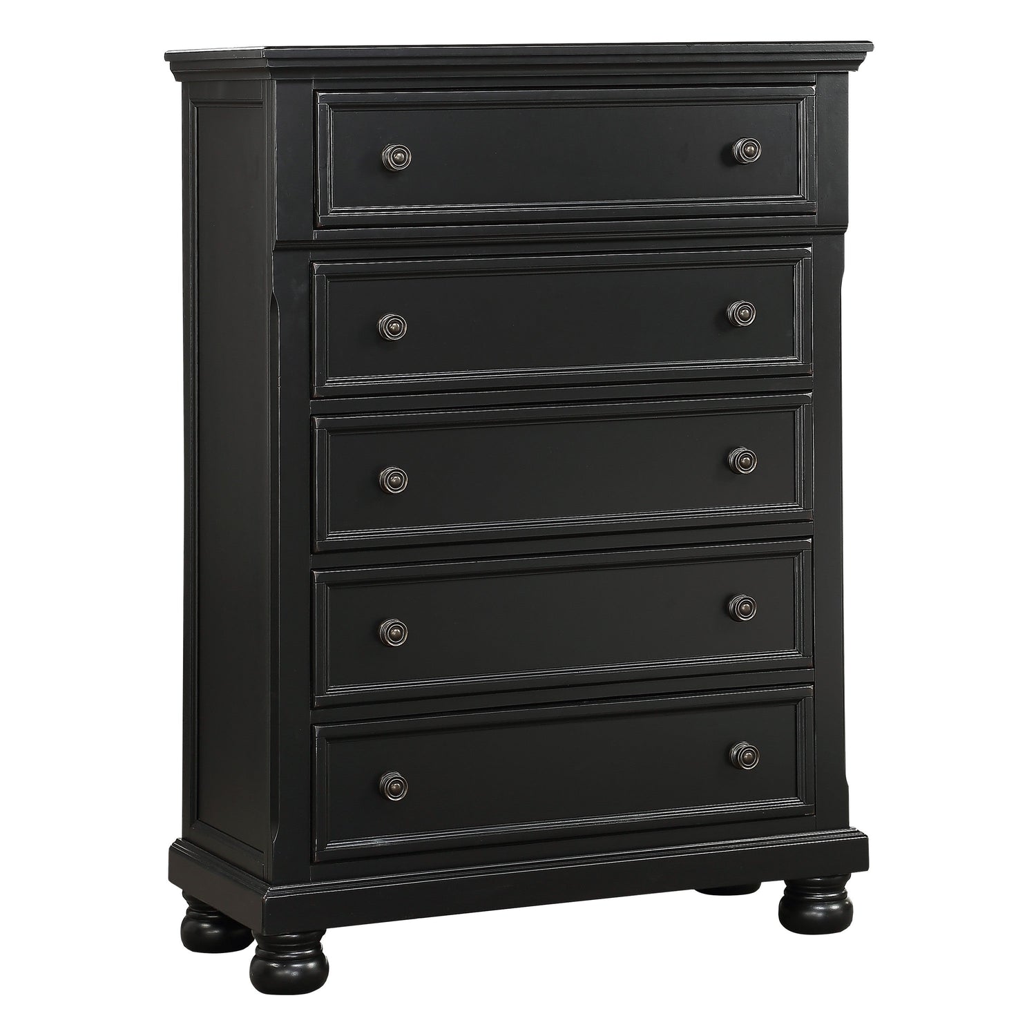 Laurelin Black Chest - 1714BK-9 - Bien Home Furniture &amp; Electronics