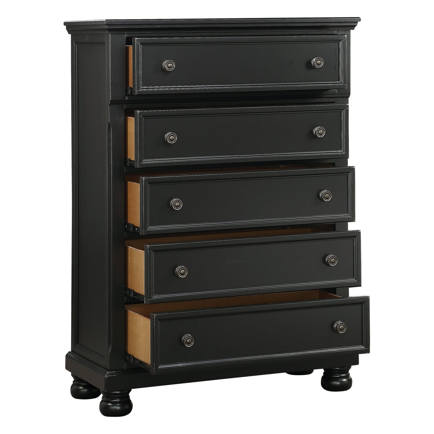 Laurelin Black Chest - 1714BK-9 - Bien Home Furniture &amp; Electronics