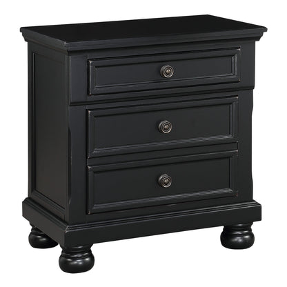 Laurelin Black Nightstand - 1714BK-4 - Bien Home Furniture &amp; Electronics