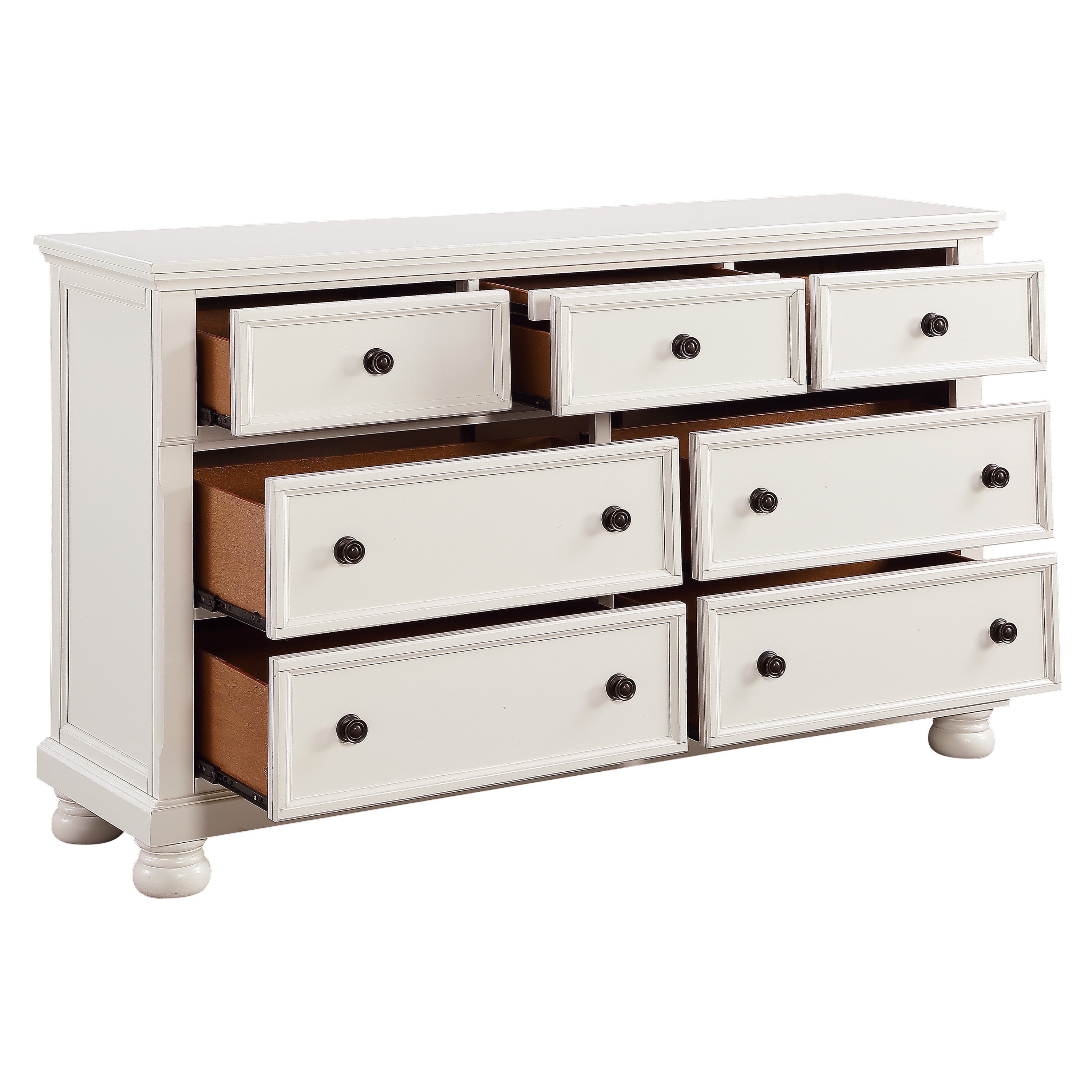 Laurelin White Dresser - 1714W-5 - Bien Home Furniture &amp; Electronics