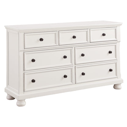 Laurelin White Sleigh Storage Platform Bedroom Set - SET | 1714KW-1 | 1714KW-2 | 1714W-3 | 1714W-5 | 1714W-6 | 1714W-4 | 1714W-9 - Bien Home Furniture &amp; Electronics