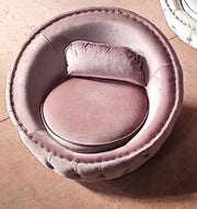 Lauren Pink Velvet Swivel Chair - LAURENPINK-SC - Bien Home Furniture & Electronics