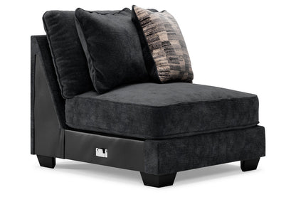 Lavernett Charcoal Armless Chair - 5960346 - Bien Home Furniture &amp; Electronics