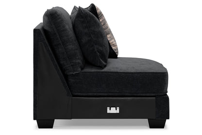 Lavernett Charcoal Armless Chair - 5960346 - Bien Home Furniture &amp; Electronics