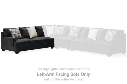 Lavernett Charcoal Left-Arm Facing Sofa - 5960366 - Bien Home Furniture &amp; Electronics