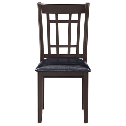Lavon 5-Piece Dining Room Set Espresso/Black - 102671-S5 - Bien Home Furniture &amp; Electronics