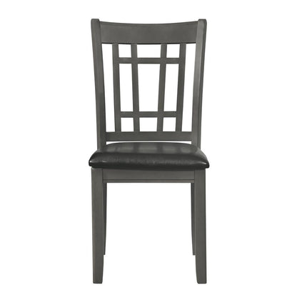 Lavon Espresso/Medium Gray Padded Dining Side Chairs, Set of 2 - 108212 - Bien Home Furniture &amp; Electronics