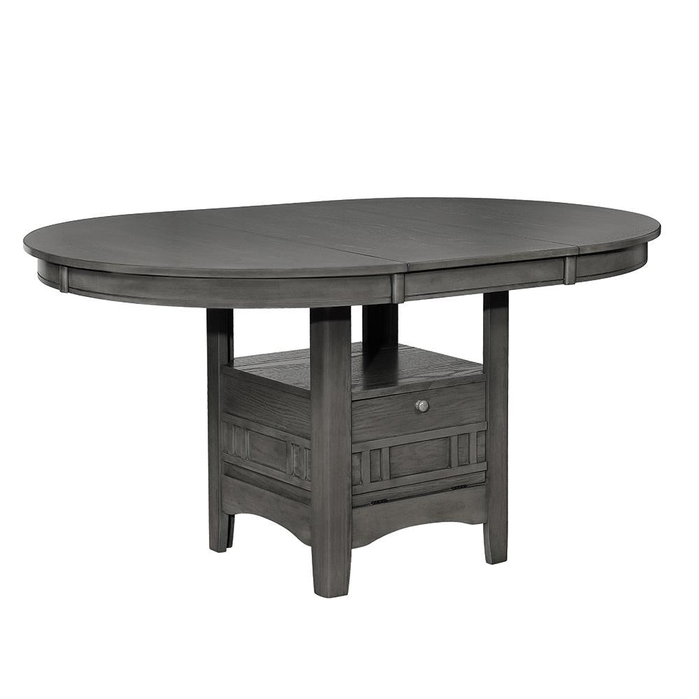 Lavon Medium Gray Dining Table with Storage - 108211 - Bien Home Furniture &amp; Electronics