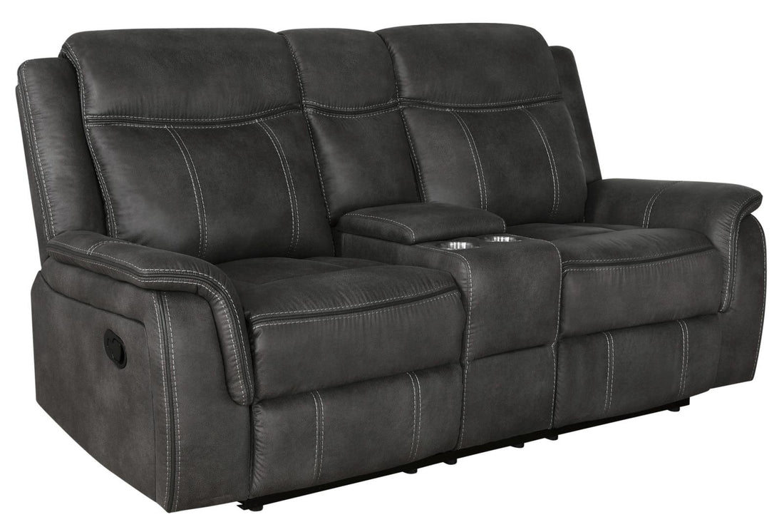 Lawrence Upholstered Tufted Back Motion Loveseat - 603505 - Bien Home Furniture &amp; Electronics