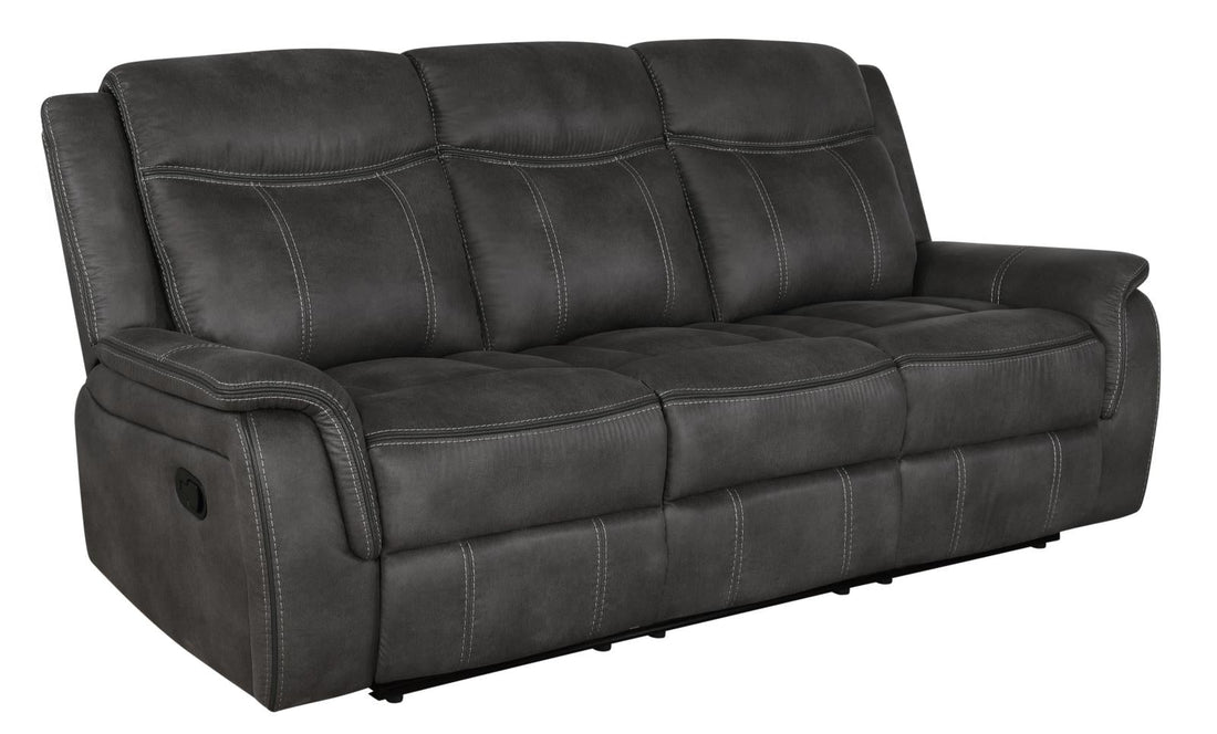 Lawrence Upholstered Tufted Back Motion Sofa - 603504 - Bien Home Furniture &amp; Electronics