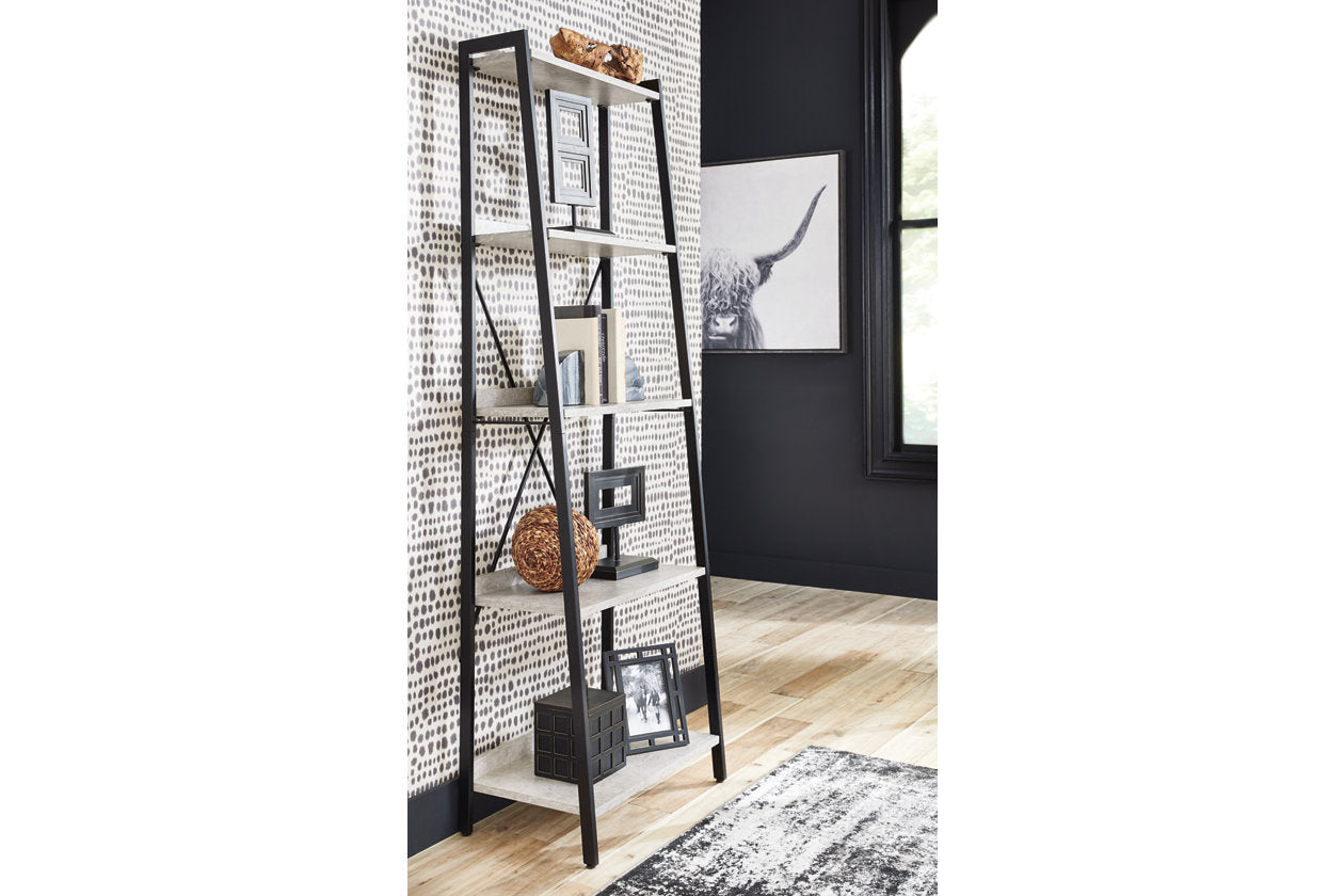 Lazabon Gray/Black 70&quot; Bookcase - H102-17 - Bien Home Furniture &amp; Electronics