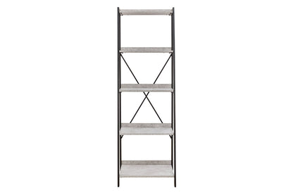 Lazabon Gray/Black 70&quot; Bookcase - H102-17 - Bien Home Furniture &amp; Electronics