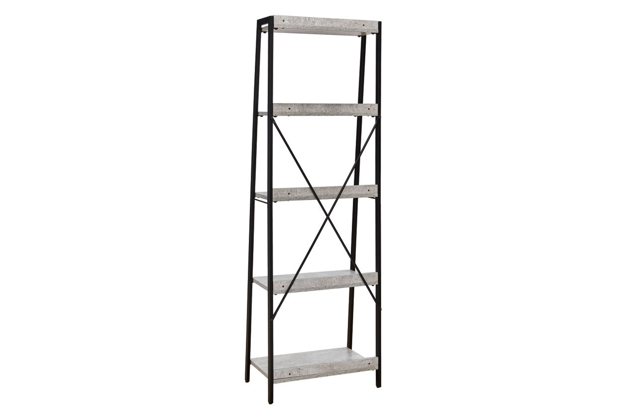 Lazabon Gray/Black 70&quot; Bookcase - H102-17 - Bien Home Furniture &amp; Electronics