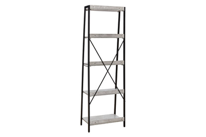 Lazabon Gray/Black 70&quot; Bookcase - H102-17 - Bien Home Furniture &amp; Electronics