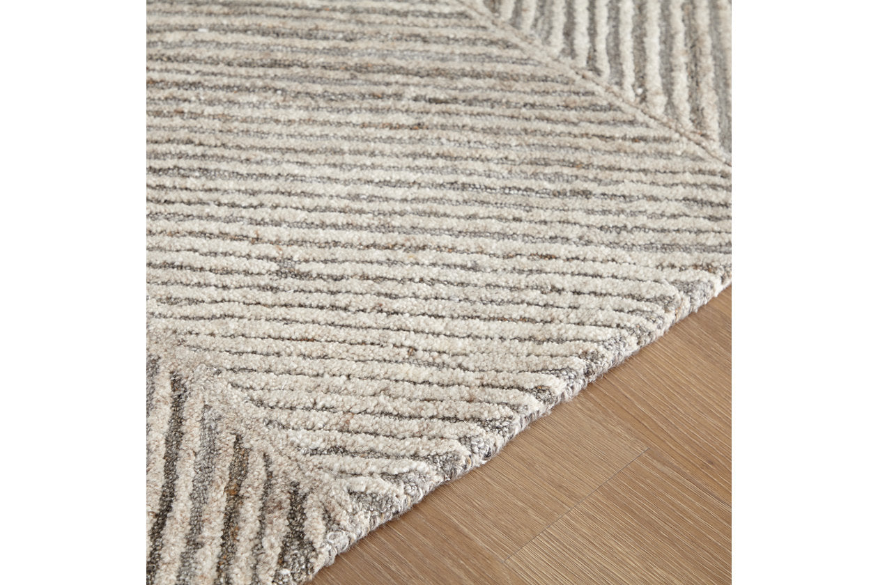 Leaford Taupe/Brown/Gray Large Rug - R405131 - Bien Home Furniture &amp; Electronics