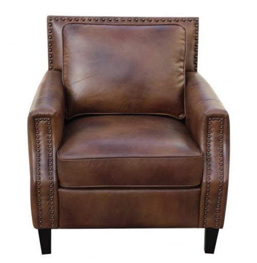 Leaton Upholstered Recessed Arm Chair Brown Sugar - 509443 - Bien Home Furniture &amp; Electronics