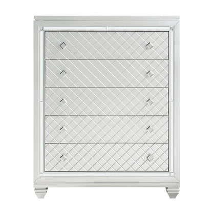 Leesa Silver Chest - 1430-9 - Bien Home Furniture &amp; Electronics